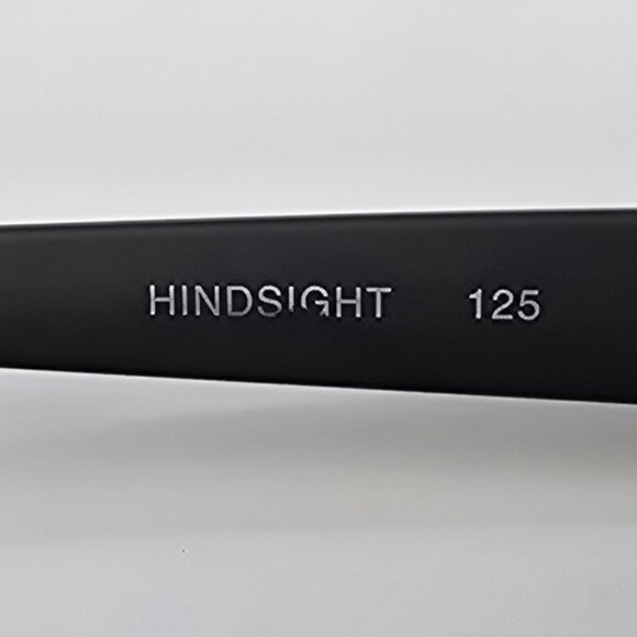 Quay Australia Hindsight Matte Black Rubber Frame Rainbow Lens Shield Sunglasses - Picture 12 of 16